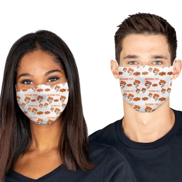New in Package Oklahoma State Cowboys Face Covering Mask Masks Set of 3 - Picture 6 of 6